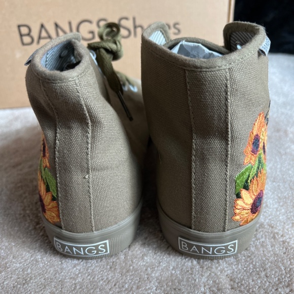 Bangs Canvas High Top Embroidered Sneakers - Picture 5 of 7